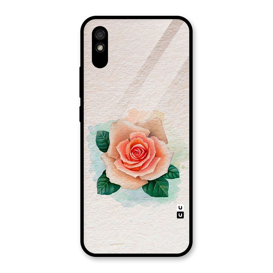 Flower Water Art Glass Back Case for Redmi 9i