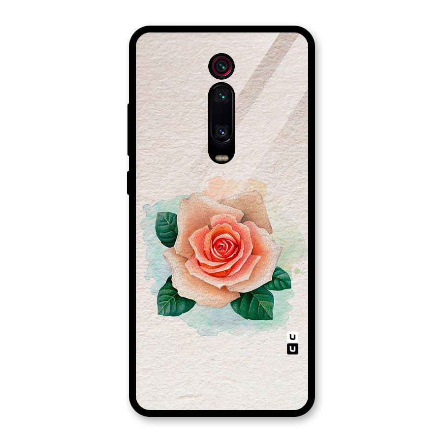 Flower Water Art Glass Back Case for Redmi K20