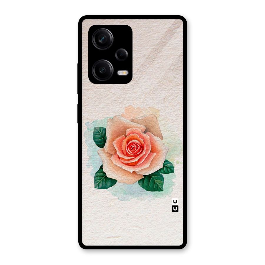 Flower Water Art Glass Back Case for Redmi Note 12 Pro