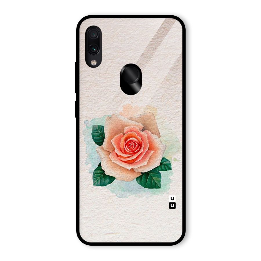 Flower Water Art Glass Back Case for Redmi Note 7S