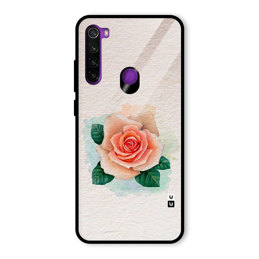 Flower Water Art Glass Back Case for Redmi Note 8