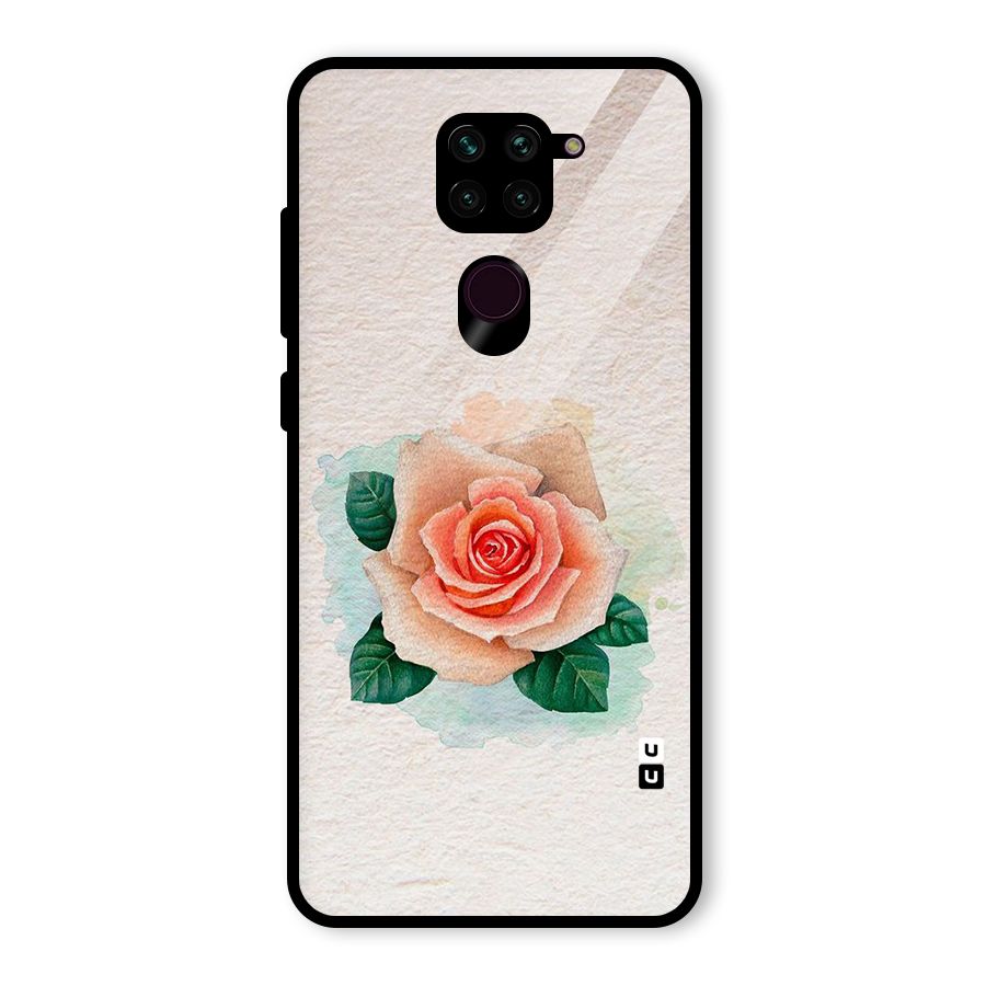 Flower Water Art Glass Back Case for Redmi Note 9