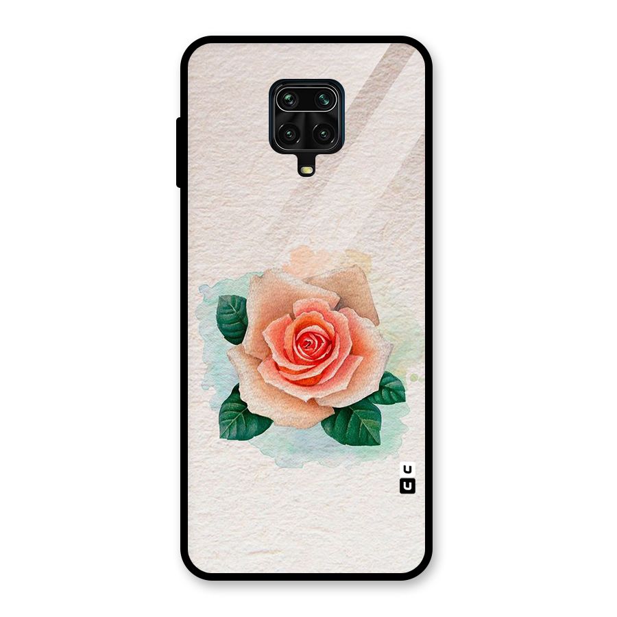 Flower Water Art Glass Back Case for Redmi Note 9 Pro