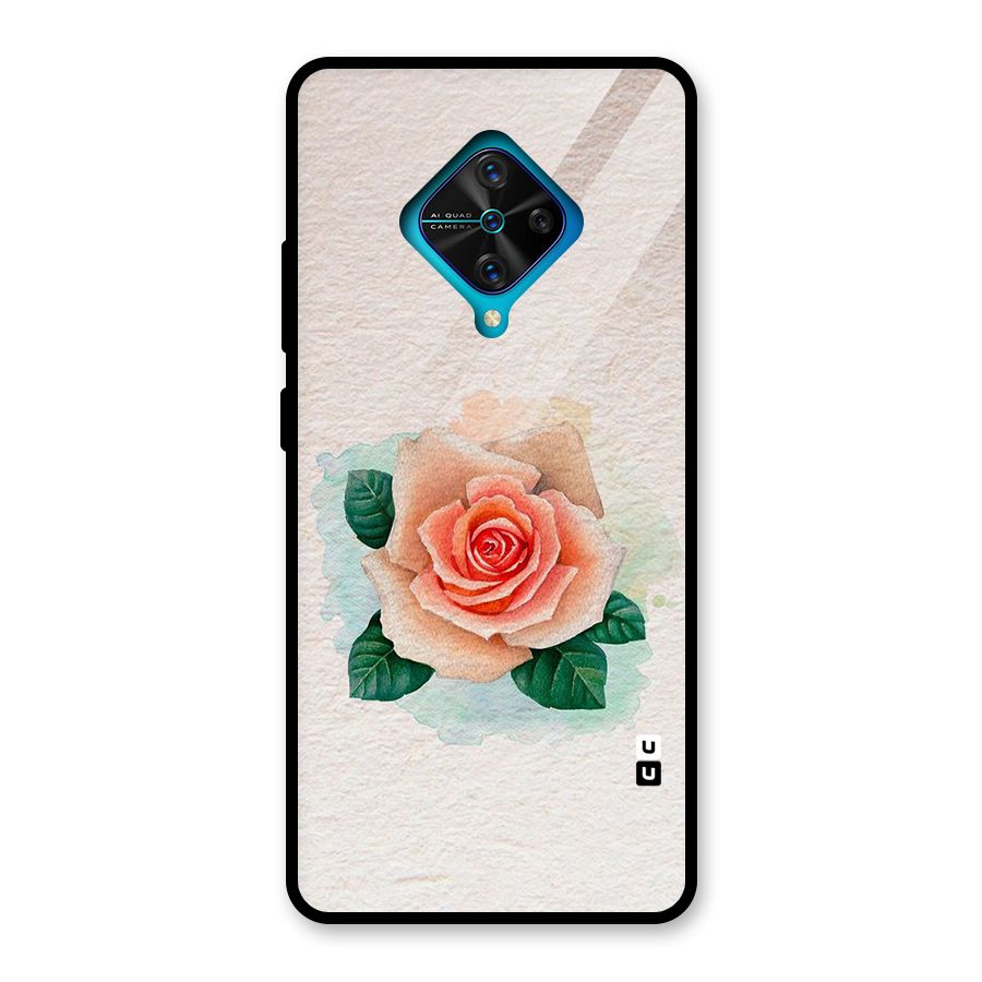 Flower Water Art Glass Back Case for Vivo S1 Pro