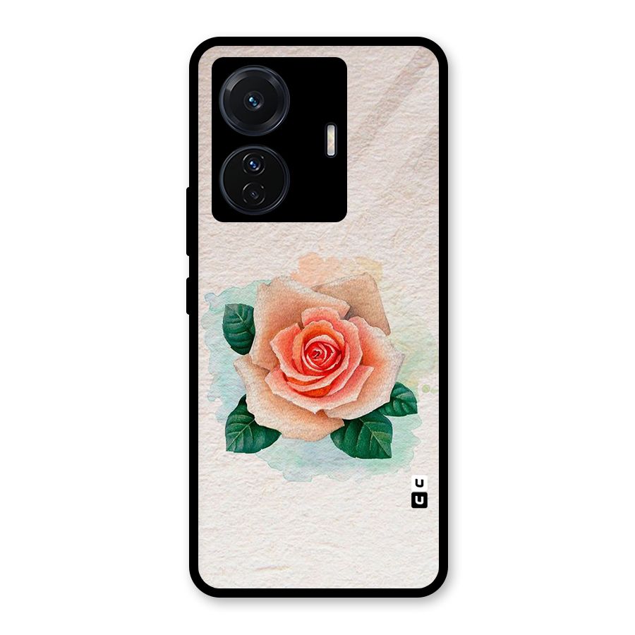 Flower Water Art Glass Back Case for Vivo T1 Pro