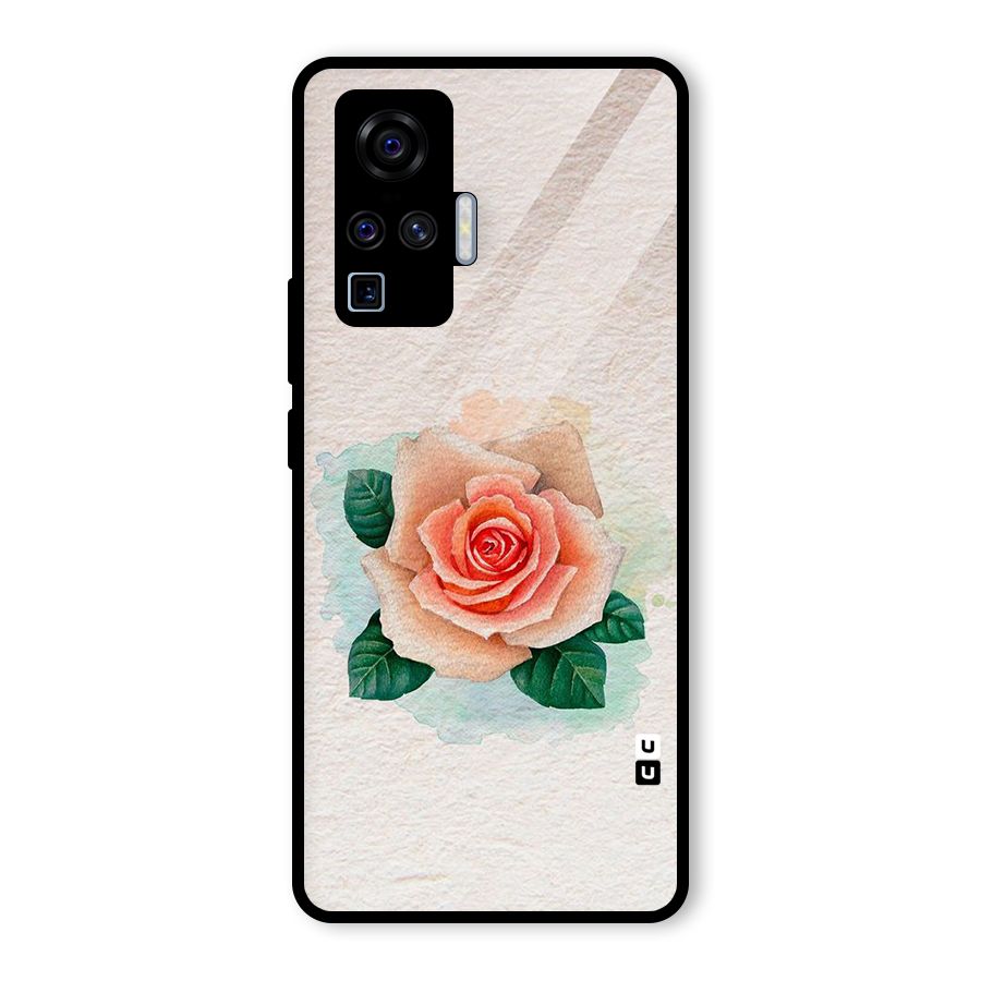 Flower Water Art Glass Back Case for Vivo X50 Pro