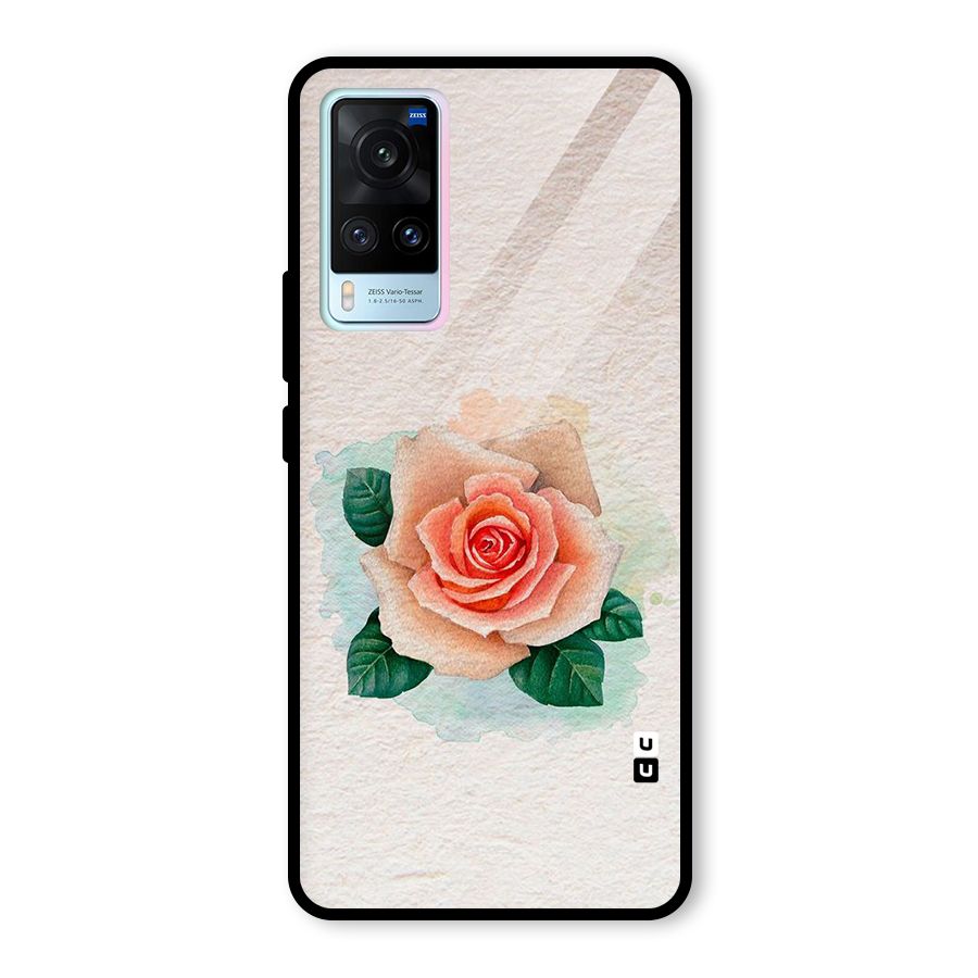 Flower Water Art Glass Back Case for Vivo X60