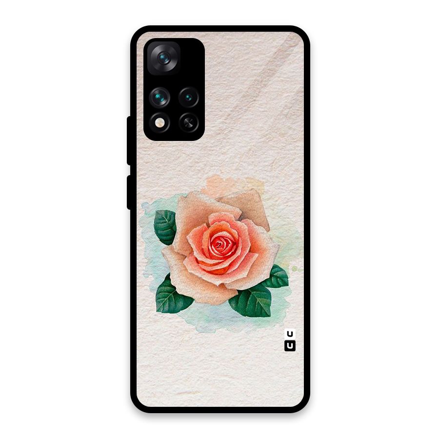 Flower Water Art Glass Back Case for Xiaomi 11i HyperCharge 5G