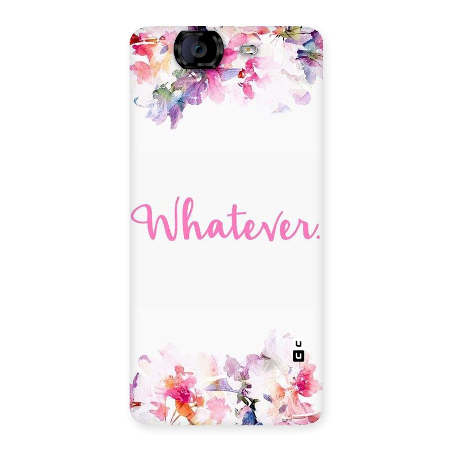 Flower Whatever Back Case for Canvas Knight A350
