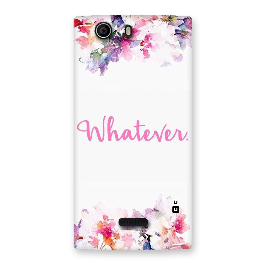 Flower Whatever Back Case for Canvas Nitro 2 E311