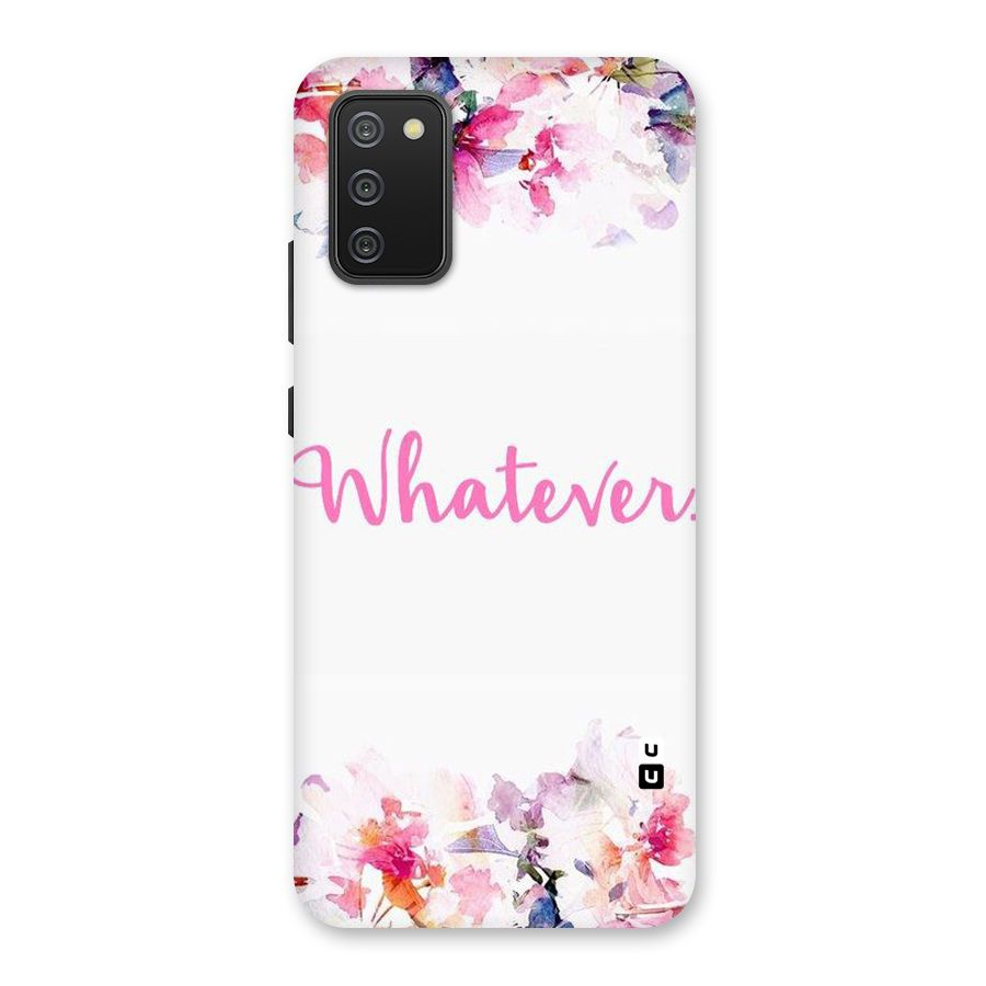 Flower Whatever Back Case for Galaxy M02s