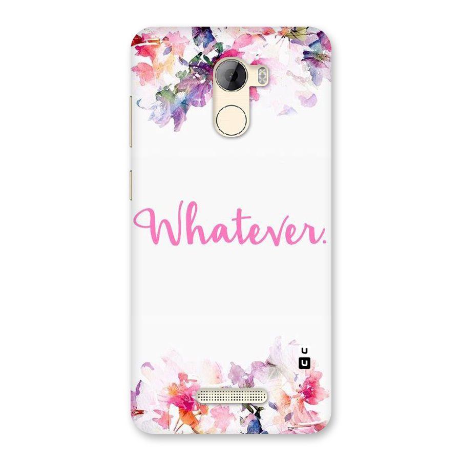 Flower Whatever Back Case for Gionee A1 LIte