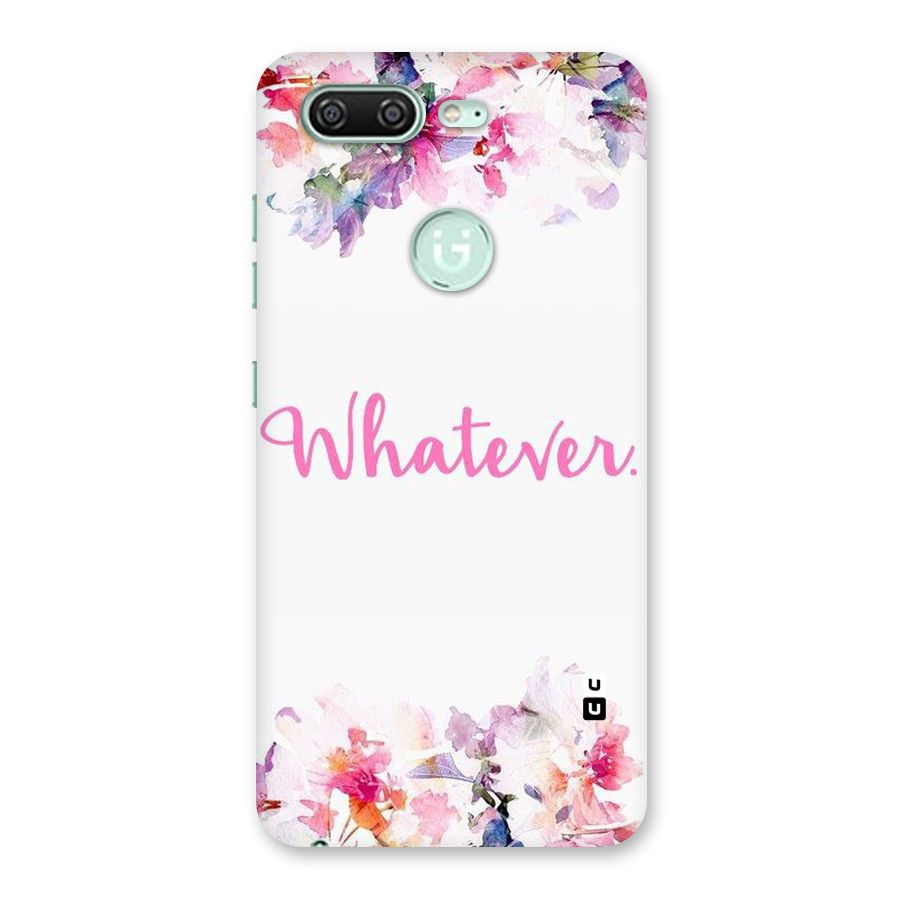 Flower Whatever Back Case for Gionee S10