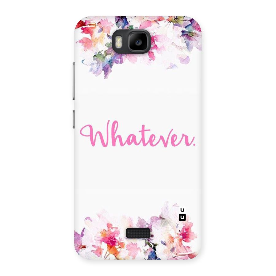 Flower Whatever Back Case for Honor Bee