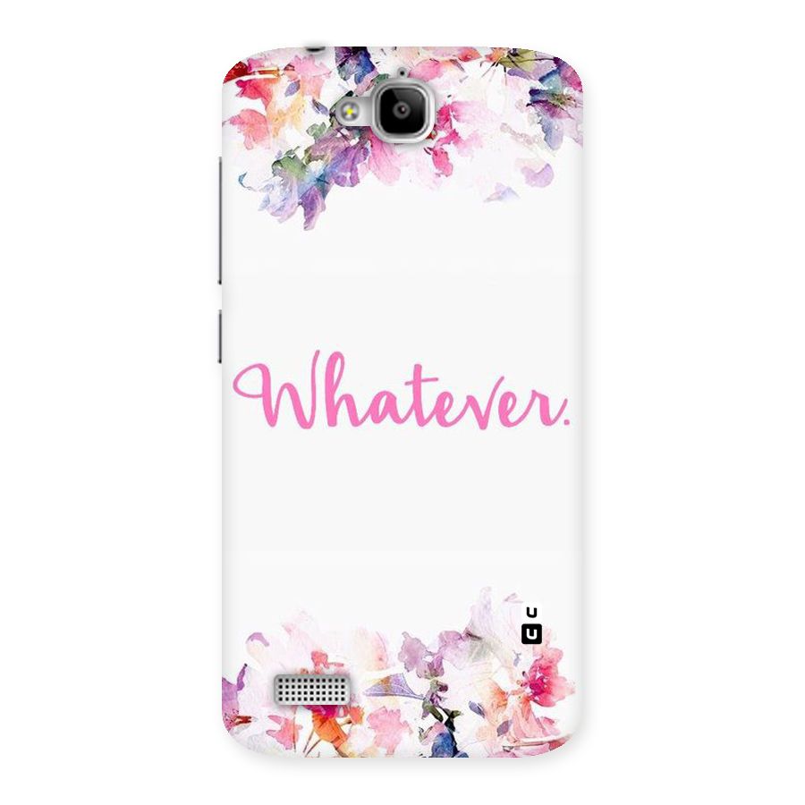 Flower Whatever Back Case for Honor Holly