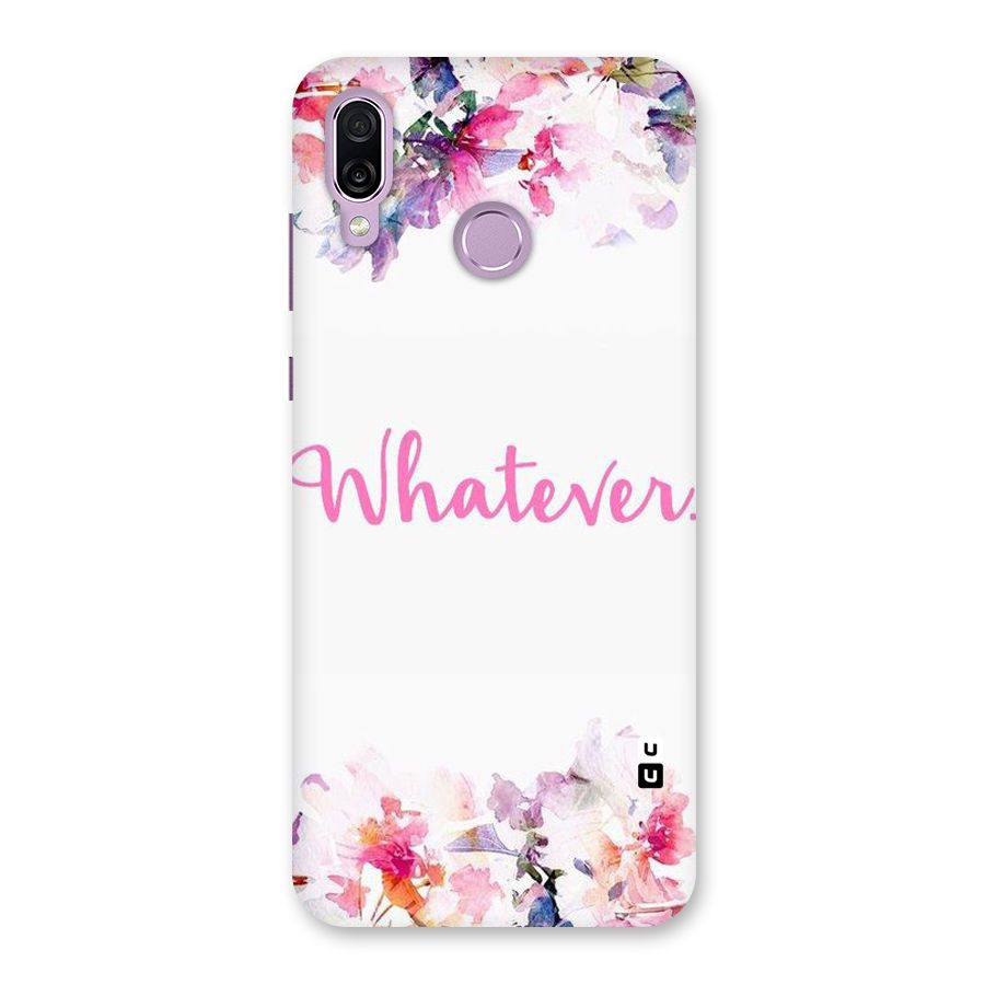 Flower Whatever Back Case for Honor Play