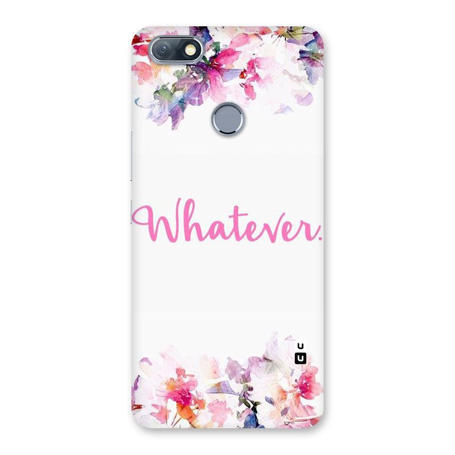 Flower Whatever Back Case for Infinix Note 5