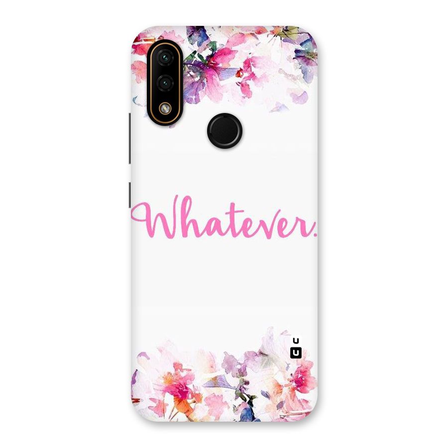 Flower Whatever Back Case for Lenovo A6 Note