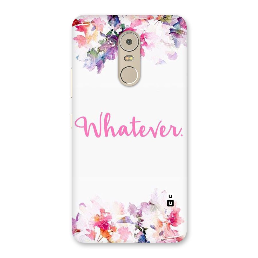 Flower Whatever Back Case for Lenovo K6 Note