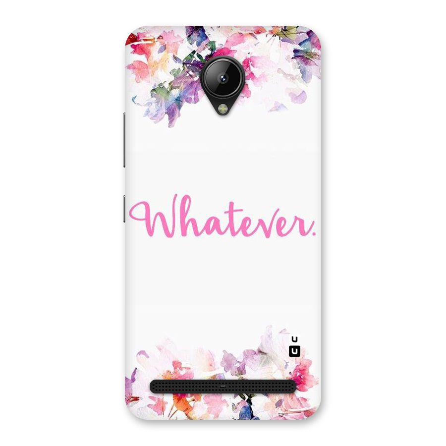 Flower Whatever Back Case for Lenovo C2