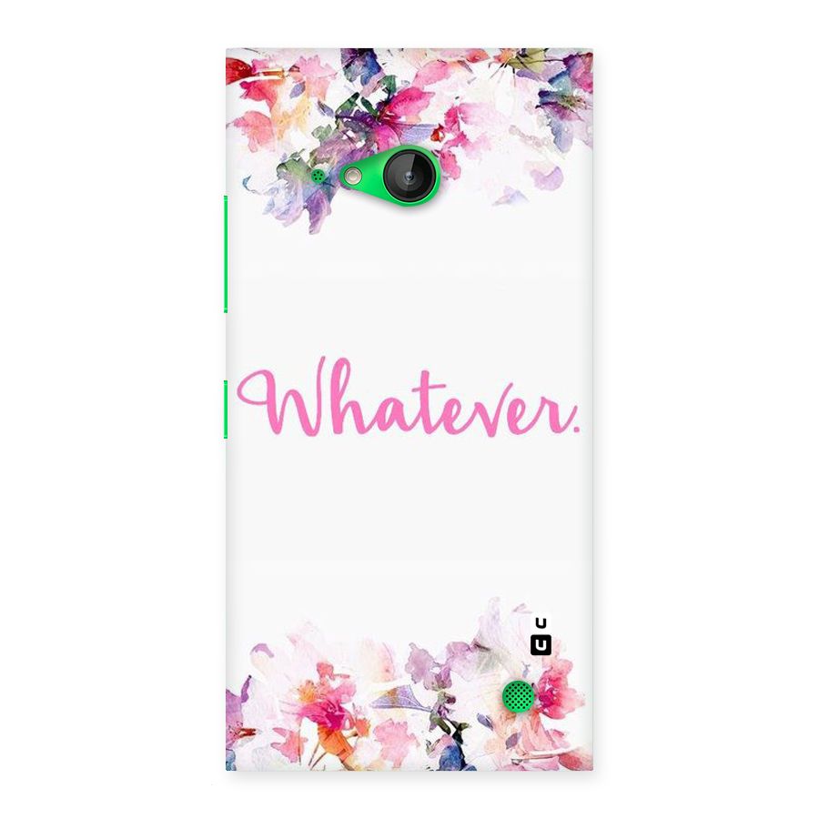 Flower Whatever Back Case for Lumia 730