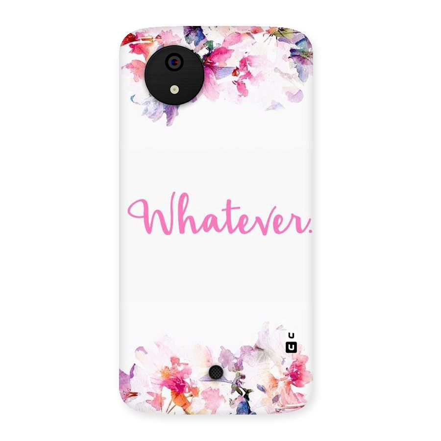 Flower Whatever Back Case for Micromax Canvas A1