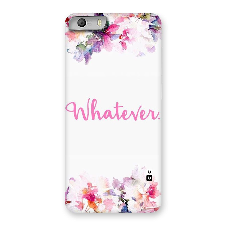 Flower Whatever Back Case for Micromax Canvas Knight 2