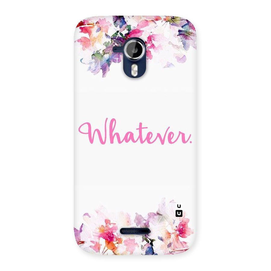 Flower Whatever Back Case for Micromax Canvas Magnus A117