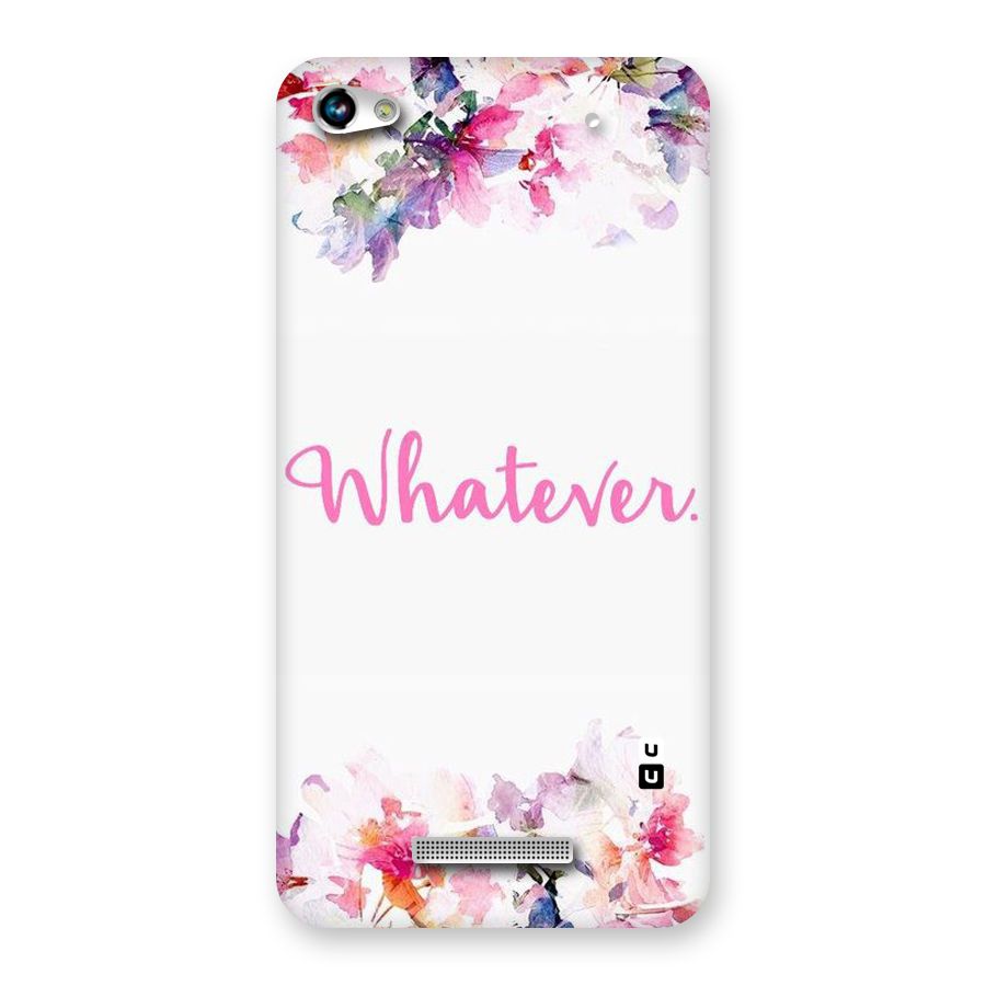 Flower Whatever Back Case for Micromax Hue 2