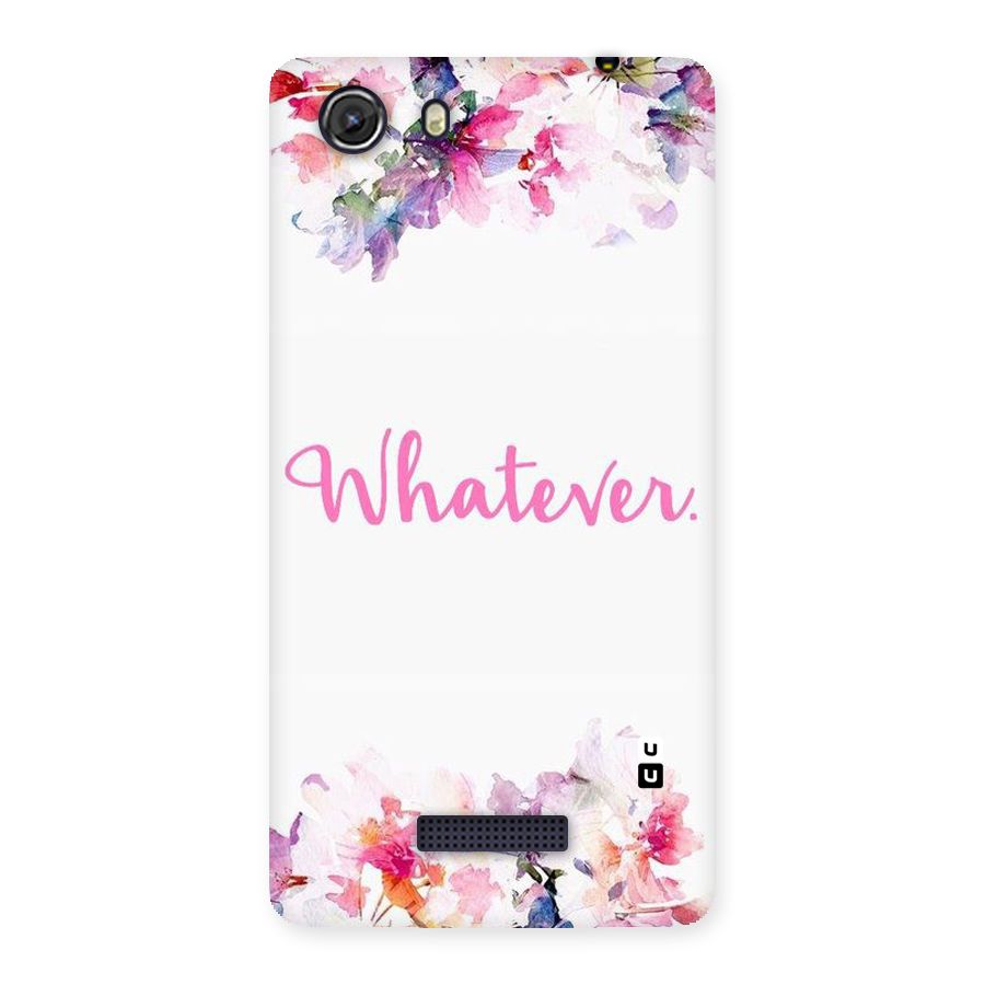 Flower Whatever Back Case for Micromax Unite 3