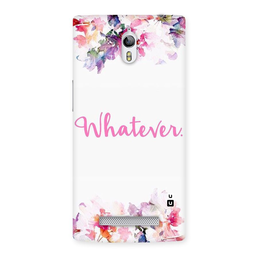 Flower Whatever Back Case for Oppo Find 7