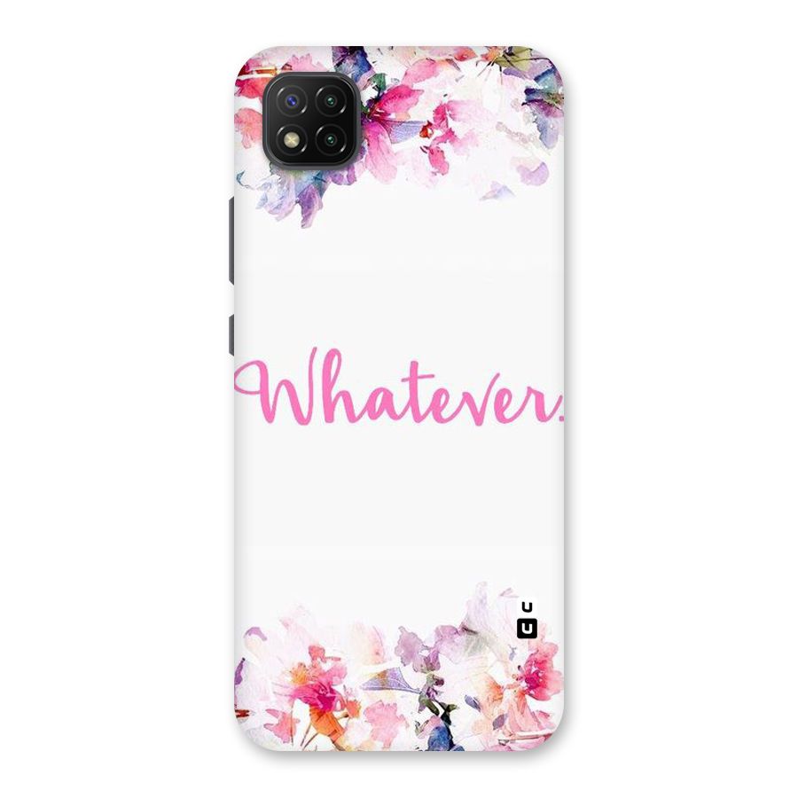 Flower Whatever Back Case for Poco C3