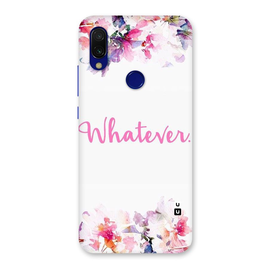 Flower Whatever Back Case for Redmi 7