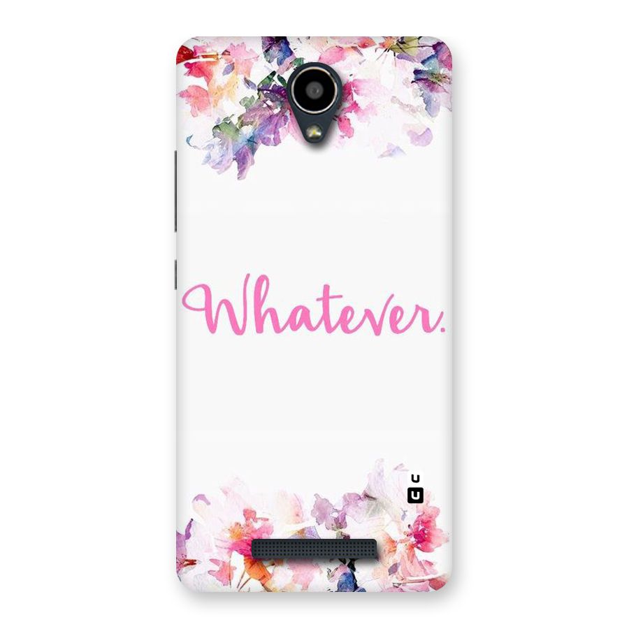 Flower Whatever Back Case for Redmi Note 2