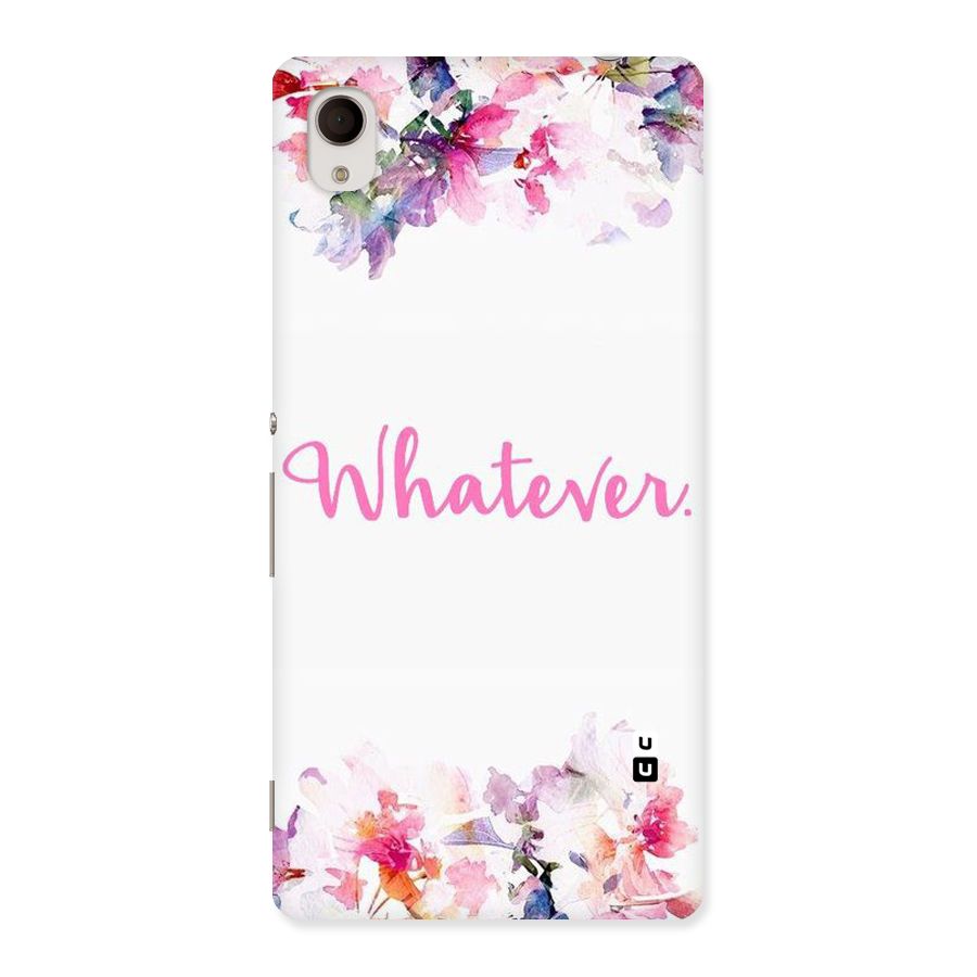 Flower Whatever Back Case for Sony Xperia M4