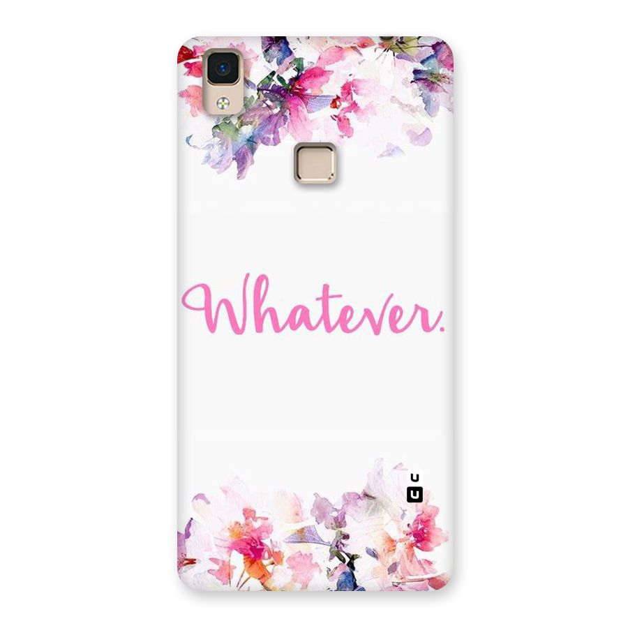 Flower Whatever Back Case for V3 Max