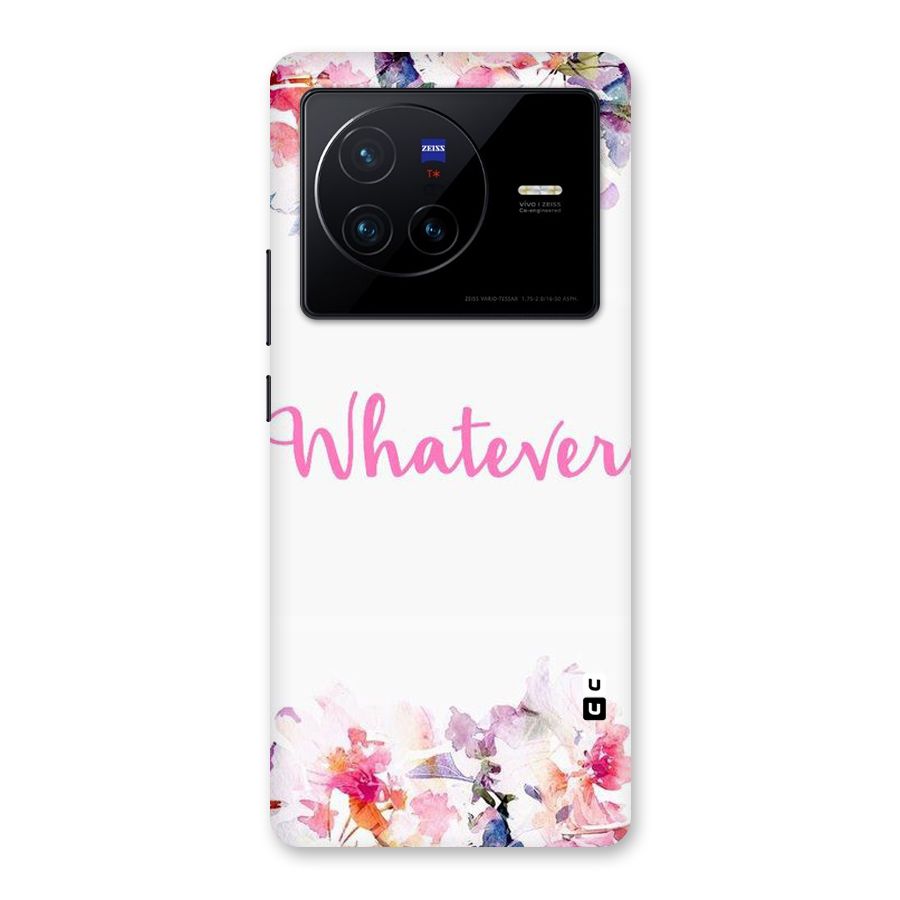 Flower Whatever Back Case for Vivo X80