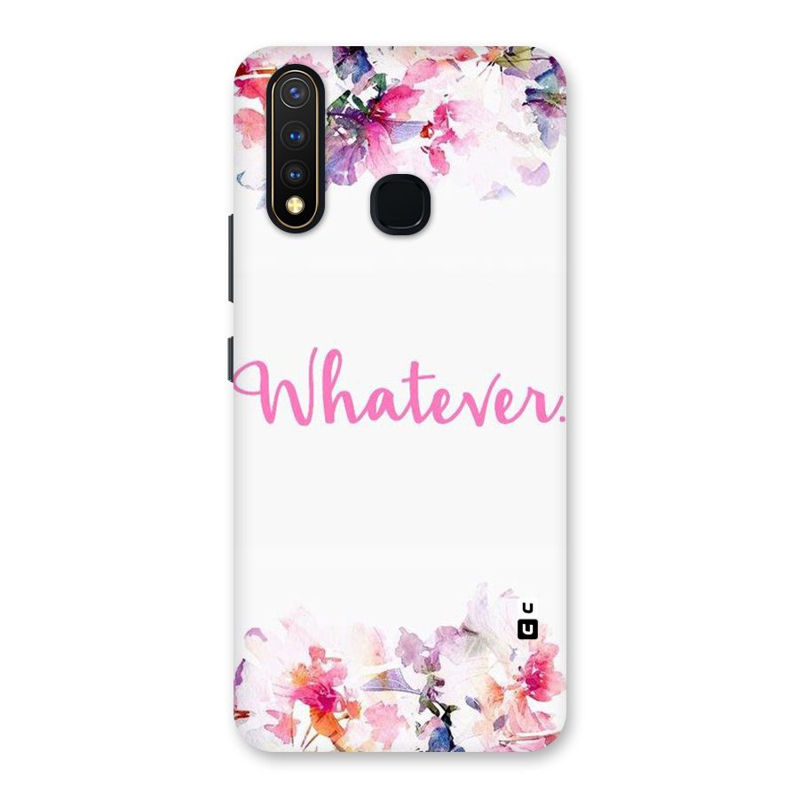 Flower Whatever Back Case for Vivo Y19