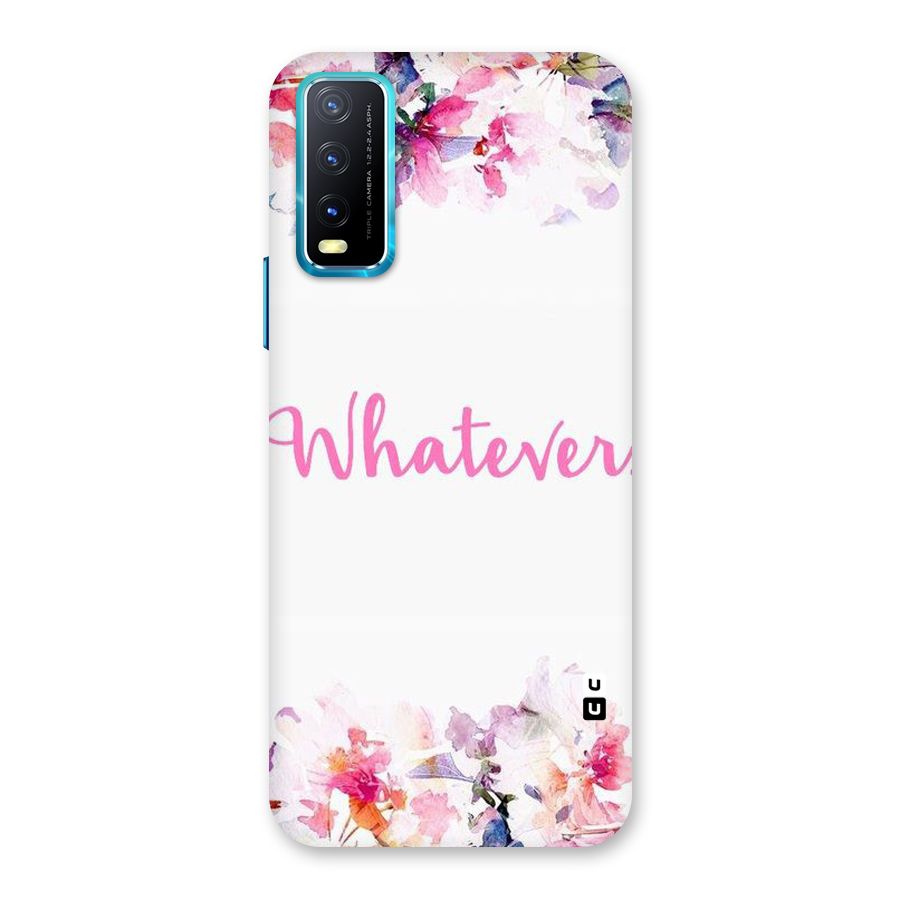 Flower Whatever Back Case for Vivo Y20G