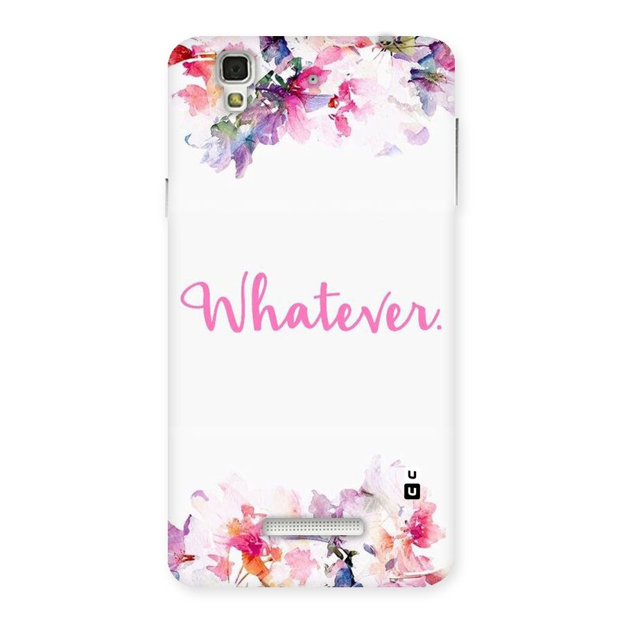 Flower Whatever Back Case for YU Yureka Plus