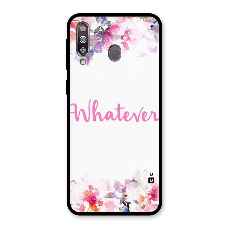 Flower Whatever Glass Back Case for Galaxy M30