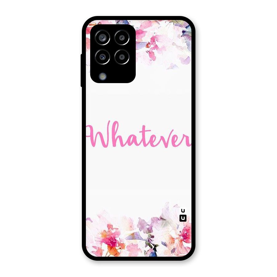 Flower Whatever Glass Back Case for Galaxy M33