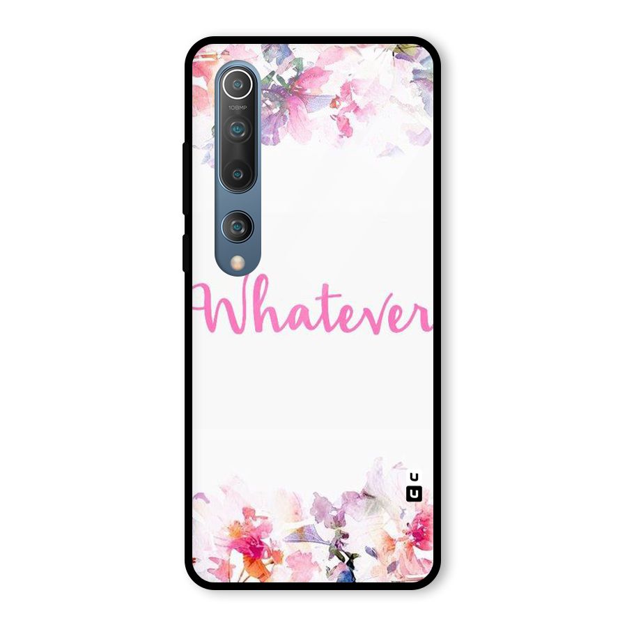 Flower Whatever Glass Back Case for Mi 10