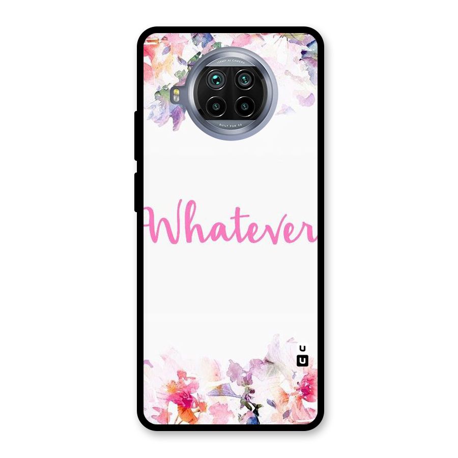 Flower Whatever Glass Back Case for Mi 10i