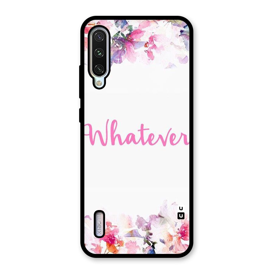 Flower Whatever Glass Back Case for Mi A3