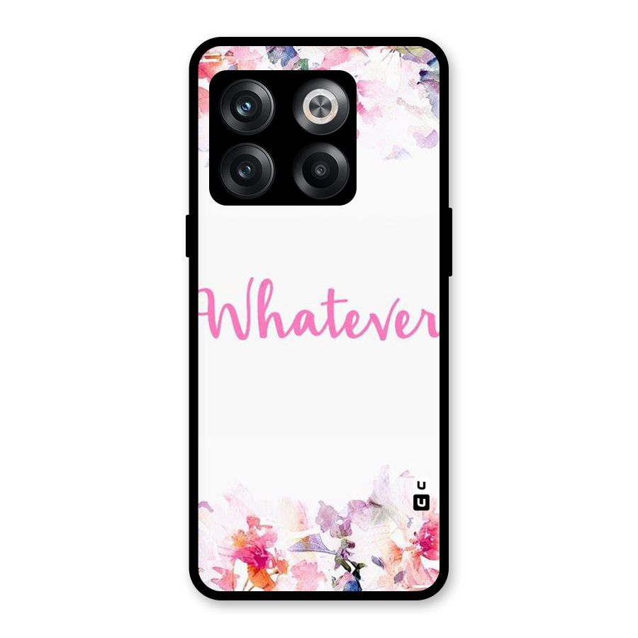 Flower Whatever Glass Back Case for OnePlus 10T