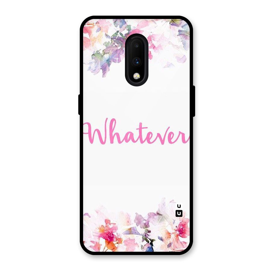 Flower Whatever Glass Back Case for OnePlus 7