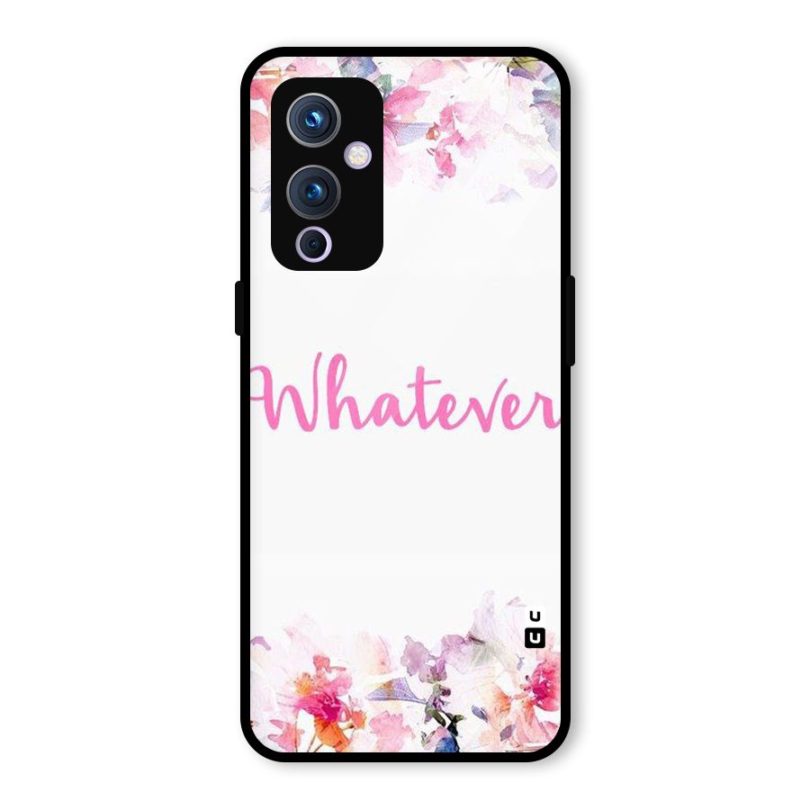 Flower Whatever Glass Back Case for OnePlus 9