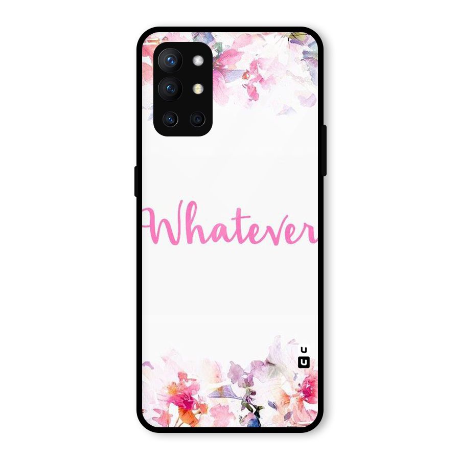 Flower Whatever Glass Back Case for OnePlus 9R