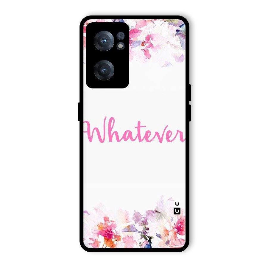 Flower Whatever Glass Back Case for OnePlus Nord CE 2 5G
